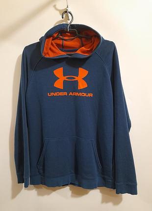 Under armour синя кофта худі з капюшоном р. s/m