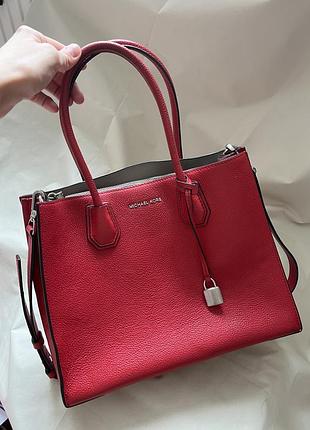 Сумка michael kors оригінал шкіряна червона в хорошому стані