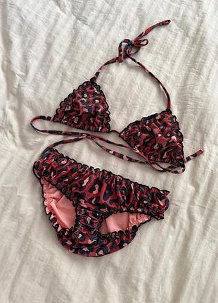 Леопардовый купальник calzedonia