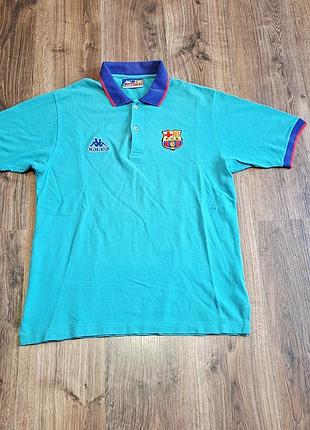 Чоловіча унікальна вінтажна футбольна футболка jersey fc barcelona kappa оригінал