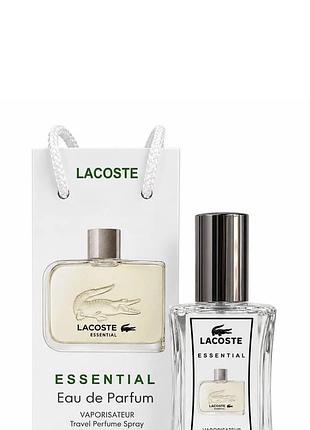 Парфюм чоловічий lacoste essential, 50 мл, сумка в стилі бренду