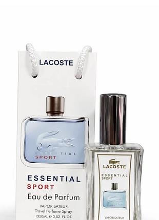 Парфюм чоловічий lacoste essential sport, 50 мл, сумка. в стилі бренду