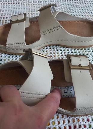 Кожаные шлепки clarks 39р 7