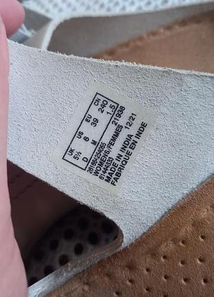 Кожаные шлепки clarks 39р 5