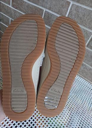 Кожаные шлепки clarks 39р 8