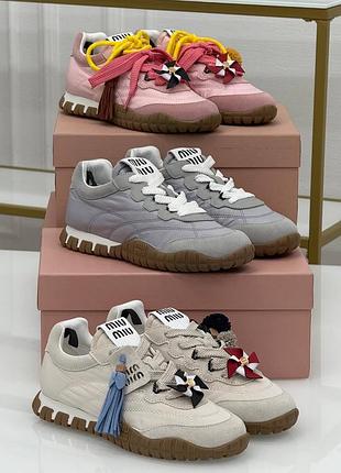 Кеди miu miu у кольорах яскраві стильні