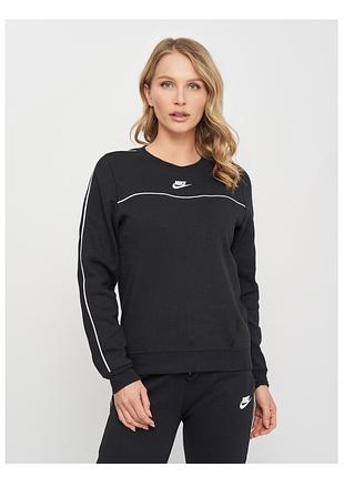 Оригінал спортивний жіночий світшот світшот утеплений nike w nsw mlnm essntl flc crew cz8336-010 xxl чорний оригинал найк