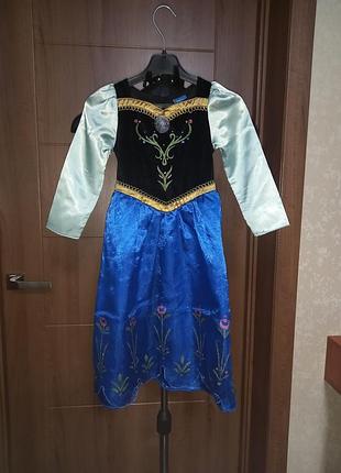 Платье, костюм анны из мультфильма «крылое сердце» frozen, принцесса, королева, хелловин, геловин, halloween