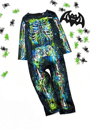 Карнавальный комбинезон, костюм скелет  game over, геймер на halloween matalan 4-5 лет