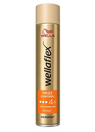 Лак для волос wellaflex frizz control 4 контроль над непослушными волосами 250 мл 4088