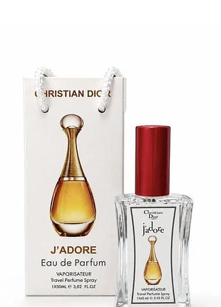 Парфюм жіночий christian dior j'adore, 50 мл, сумка. в стилі бренду