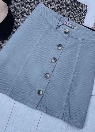 Нова осіння спідниця denim co s коротка спідниця трапеція вельветова спідниця на ґудзиках