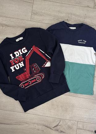 Кофта для хлопчика утеплена та футболка в 🎁