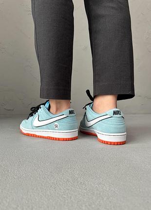 Nike sb dunk low gulf blue/orange 2