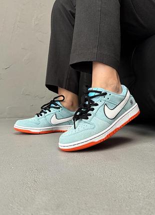 Nike sb dunk low gulf blue/orange 9