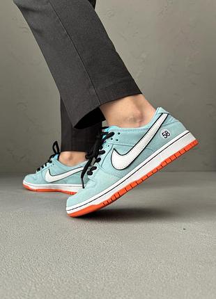 Nike sb dunk low gulf blue/orange 6