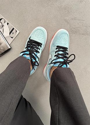 Nike sb dunk low gulf blue/orange 8