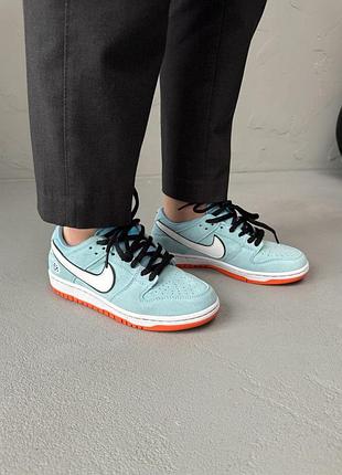 Nike sb dunk low gulf blue/orange 7