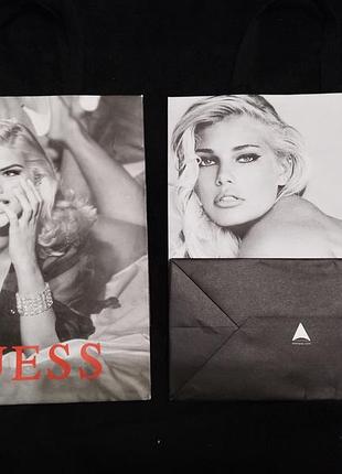 Фирменный винтажный бумажный пакет guess оригинал (анна николь смит)