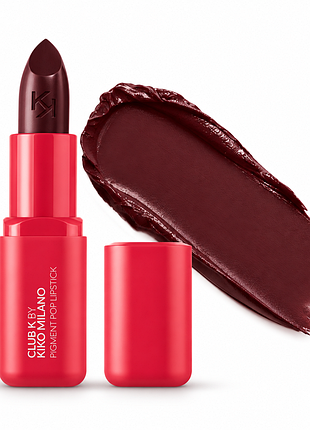 Кремова помада для губ kiko milano club k pigment pop lipstick - 26 mystic aura — темно-вишнева (000110-26)