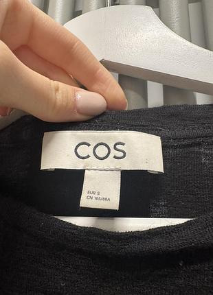 Лонгслів cos чорний 4