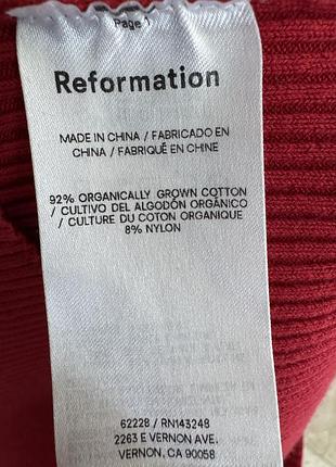 Трикотажна сукня reformation 7
