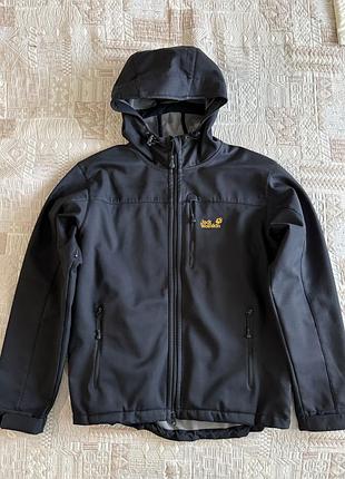Куртка jack wolfskin в гарному стані чорна