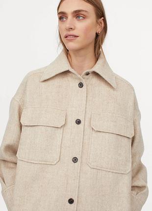 Демісезона куртка в стилі сорочки h&m