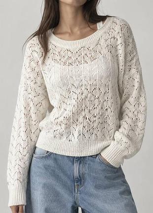 Ажурний светр, оверсайз светр, светр h&m