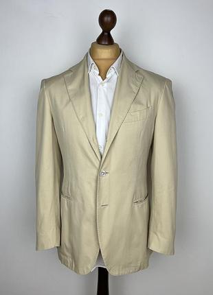 Boglioli 100% cotton beige blazer бавовняний піджак богліолі італія