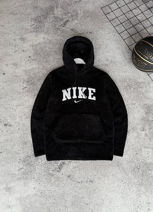 Худі чоловіче nike плюшеве чорне