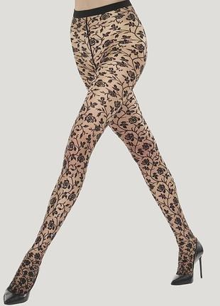 Wolford колготи в квітковий принт