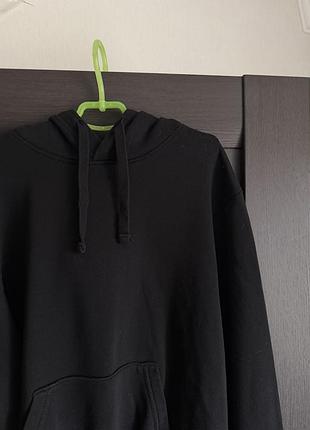 Чорне худі з капюшоном h&m 2