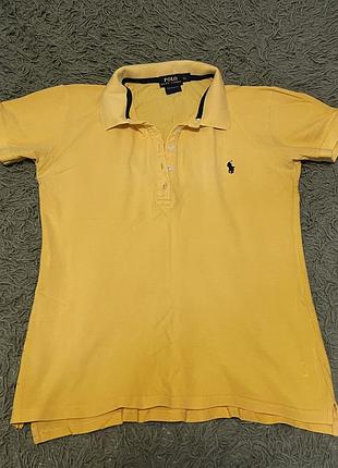 Футболка поло polo жовта