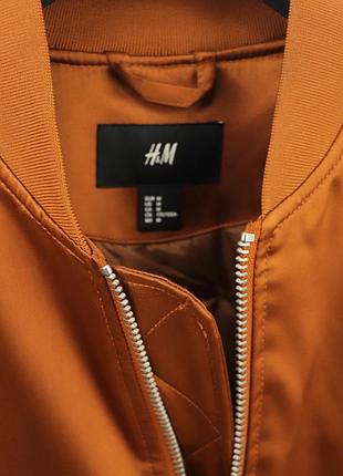 Чоловічий утеплений бомбер h&m 4