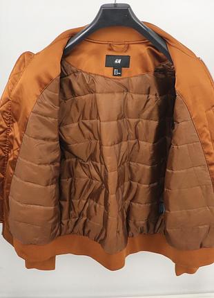 Чоловічий утеплений бомбер h&m 8