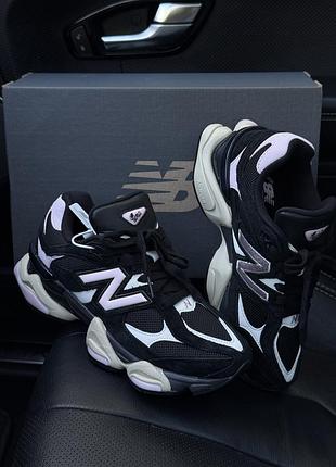 Balance 9060 black suede pink premium 2