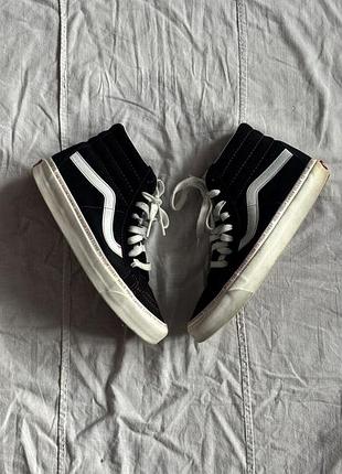 Кеди vans sk8-hi «cards» vintage black (eur 39 / 25 см) / високі кеди ванс