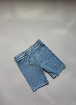 Велюрові велосипедки juicy couture kids (10-11 років / powder blue)