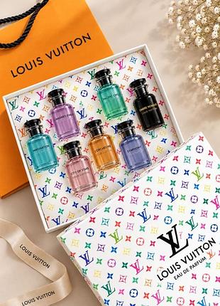 Набор подарочный мини парфюма louis vuitton для женщин и мужчин 7 шт по 30 мл набор подарочный луи вютон луи вюттон louis vuiton духи подарок