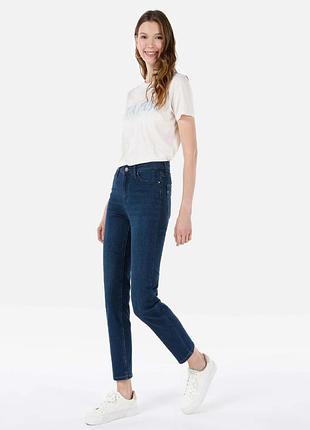 Темно-сині джинси скінні lc waikiki (лінійка lcw jeans, модель jupiter з високою посадкою, розмір 26 ( s).