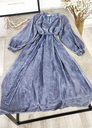 Стильна сукня міді з "вареним" ефектом cloth&stone