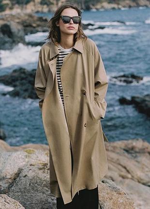 Розкішний якісний тренч плащ massimo dutti