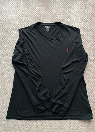 Лонгслів чоловічий polo ralph lauren,чорний,розмір s-m