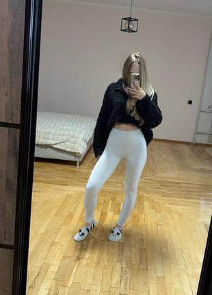Жіночі спортивні легінси в рубчик з високою талією та ефектом push-up, розмір s