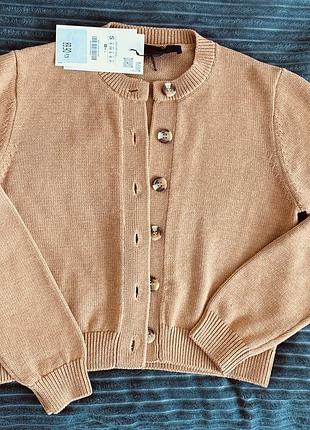 Жіночий кардиган zara бежевий розмір s