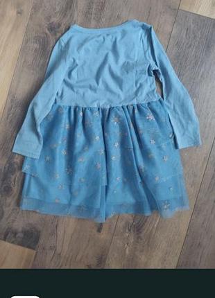 Сукня для дівчинки h&m ельза блакитна 98-104 2
