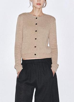 Вʼязаний кардиган zara