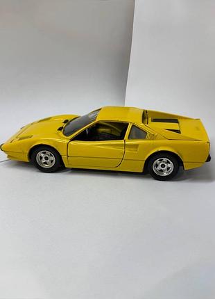 Колекційна модель polistil ferrari 308 gtb, жовта, масштаб 1:25