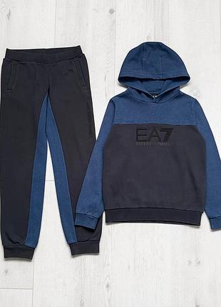 Костюм худі та штани на хлопчика підлітка 11/12 років emporio armani ea7 оригінал